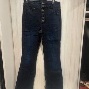 Veronica Beard Button down high rise Midnight Blue Denim Jeans